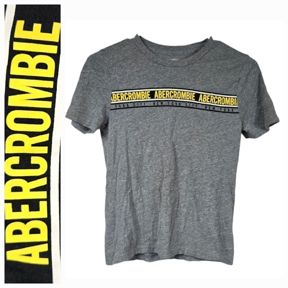 Abercrombie Kids Gray T-Shirt New York CityโGraphic Tee Boys 9/10 Casual Shirt